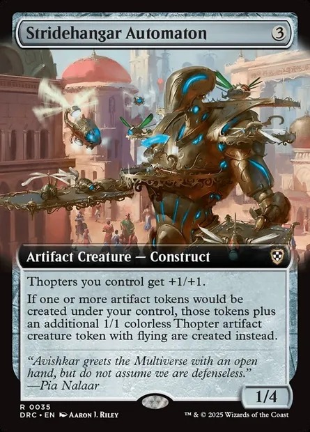 Stridehangar Automaton, Magic card DRC 35 — Aetherdrift Commander set