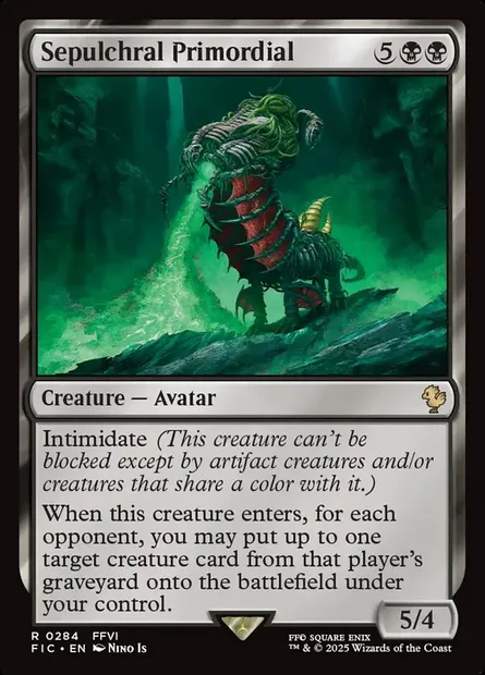 Sepulchral Primordial, Magic card FIC 284 — Final Fantasy Commander set