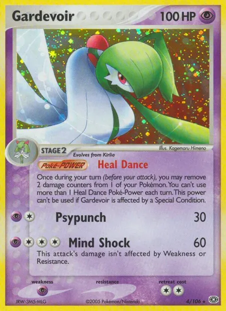 Gardevoir, Pokémon card EM 4 — Emerald set