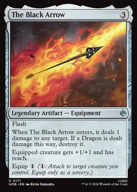 The Black Arrow, Magic card HOB 171 — The Hobbit set