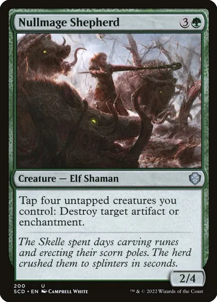Bergère annulmage, carte Magic SCD 200 — extension Starter Commander Decks