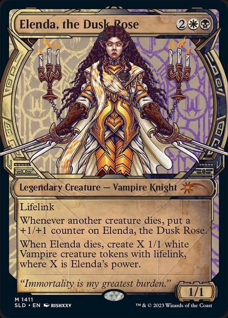 Elenda, the Dusk Rose, Magic card SLD 1411 — Secret Lair Drop set