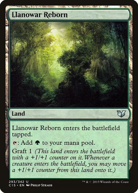 Llanowar Reborn, Magic card C15 293 — Commander 2015 set