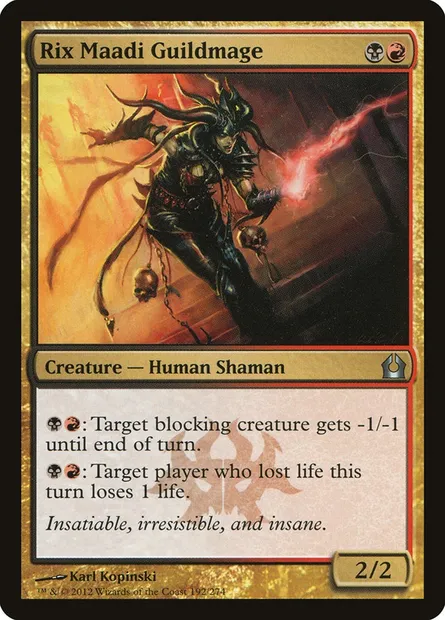 Rix Maadi Guildmage, Magic card RTR 192 — Return to Ravnica set
