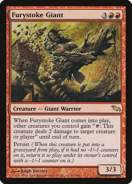 Furystoke Giant, Magic card SHM 93 — Shadowmoor set