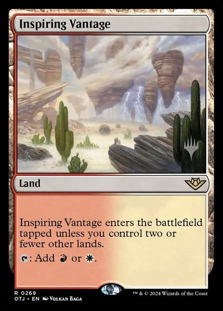 Inspiring Vantage, Magic card POTJ 269p — Outlaws of Thunder Junction Promos set