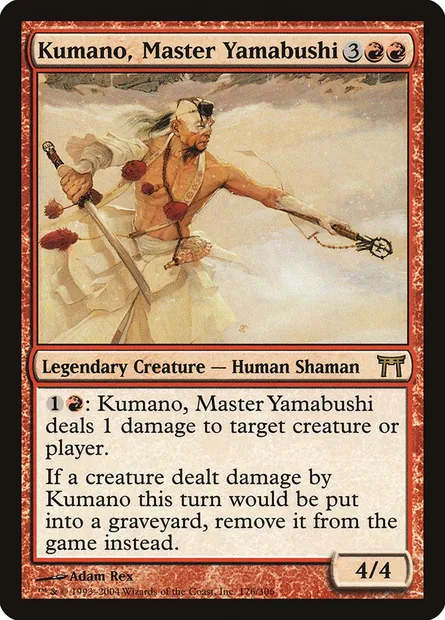 Kumano, Master Yamabushi, Magic card CHK 176 — Champions of Kamigawa set