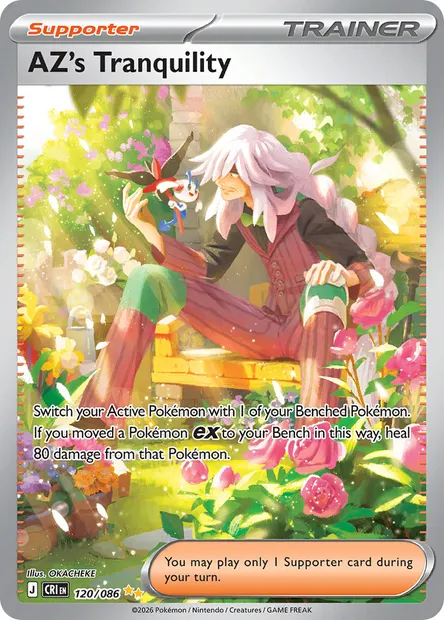 AZ's Tranquility, Pokémon card CRI 120 — Chaos Rising set