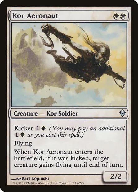 Kor Aeronaut, Magic card ZEN 17 — Zendikar set