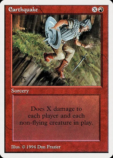 Earthquake, Magic card SUM 148 — Summer Magic / Edgar set
