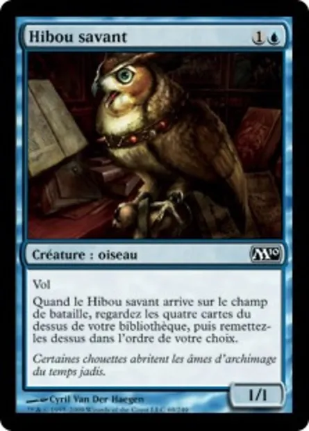 Hibou savant, carte Magic M10 69 — extension Magic 2010
