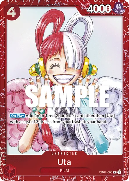Uta, carte One Piece OP01-005 — extension ROMANCE DAWN