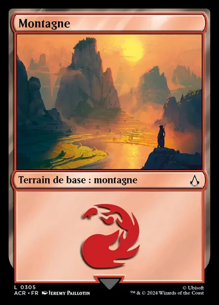Montagne, carte Magic ACR 305 — extension Assassin's Creed