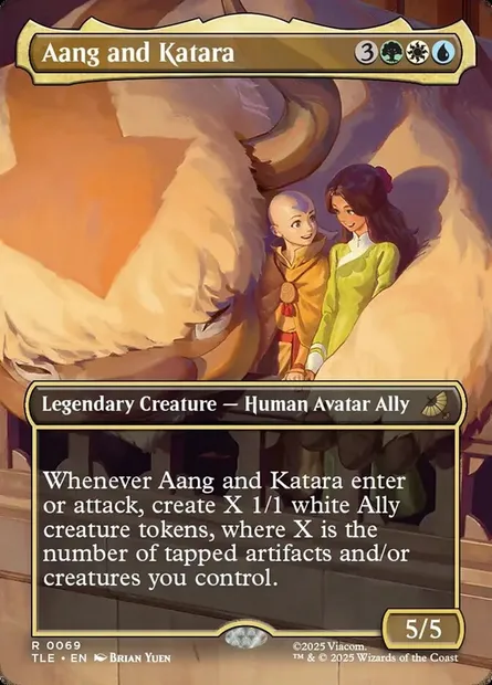 Aang and Katara, Magic card TLE 69 — Avatar: The Last Airbender Eternal set