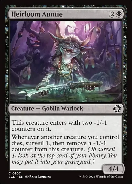 Heirloom Auntie, Magic card ECL 107 — Lorwyn Eclipsed set