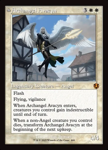 Archange Avacyn // Avacyn, la purificatrice, carte Magic INR 449 — extension Innistrad Remastered