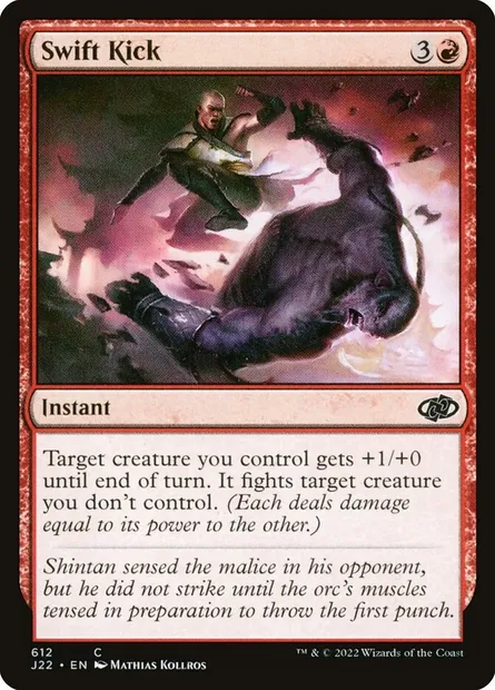 Swift Kick, Magic card J22 612 — Jumpstart 2022 set