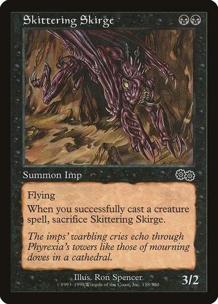 Scrige fuyard, carte Magic USG 158 — extension Epopée d'Urza
