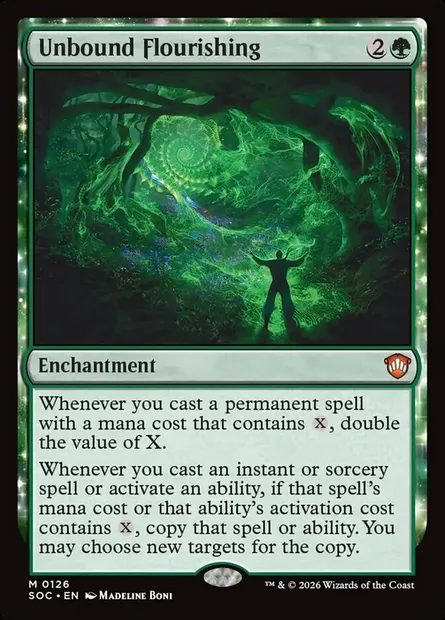Unbound Flourishing, Magic card SOC 126 — Secrets of Strixhaven Commander set