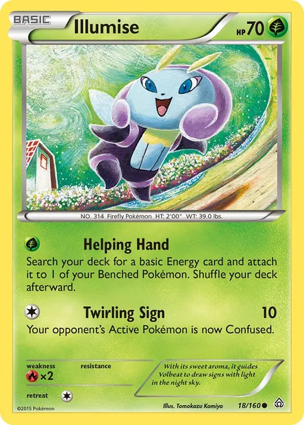 Illumise, Pokémon card PRC 18 — Primal Clash set