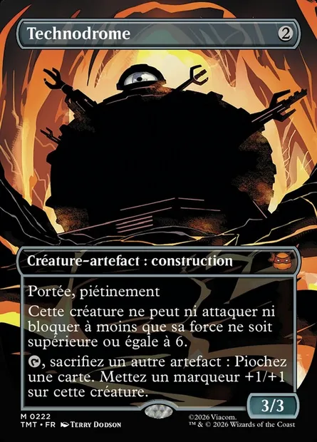 Technodrome, carte Magic TMT 222 — extension Teenage Mutant Ninja Turtles