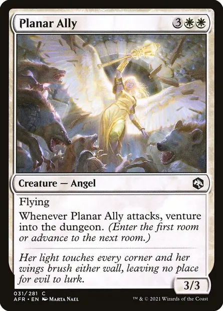 Planar Ally, Magic card AFR 31 — Adventures in the Forgotten Realms set