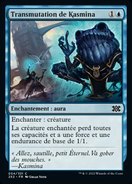Transmutation de Kasmina, carte Magic 2X2 54 — extension Double Masters 2022