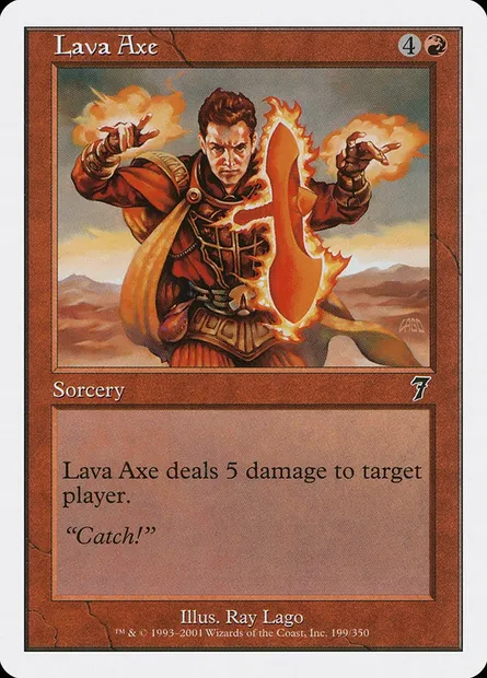 Lava Axe, Magic card 7ED 199 — Seventh Edition set