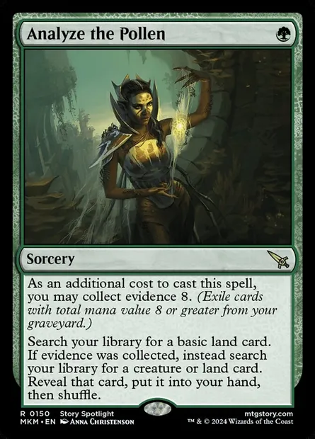 Analyze the Pollen, Magic card MKM 150 — Murders at Karlov Manor set