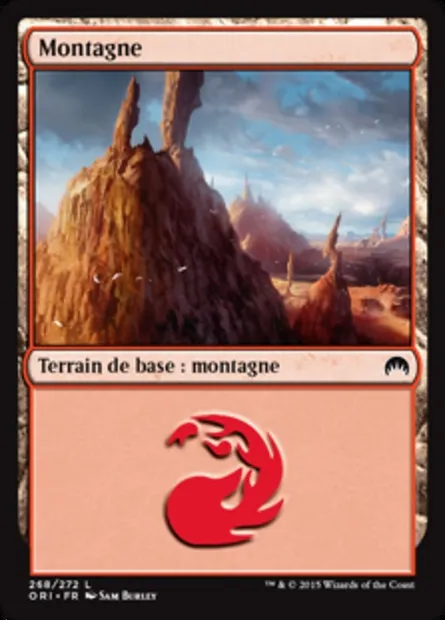 Montagne, carte Magic ORI 268 — extension Magic Origines