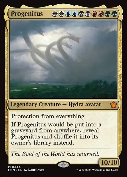 Progenitus, Magic card FDN 244 — Foundations set