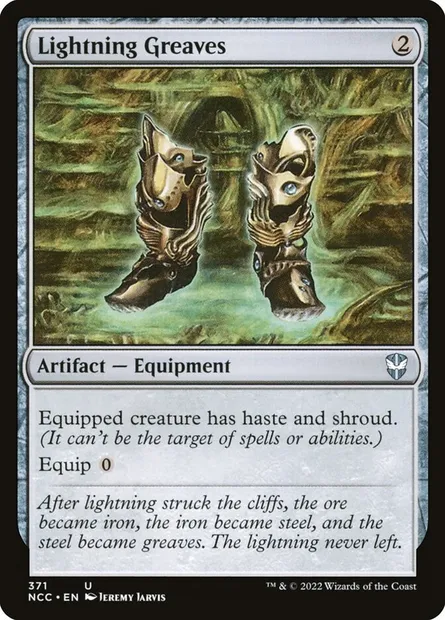 Lightning Greaves, Magic card NCC 371 — New Capenna Commander set
