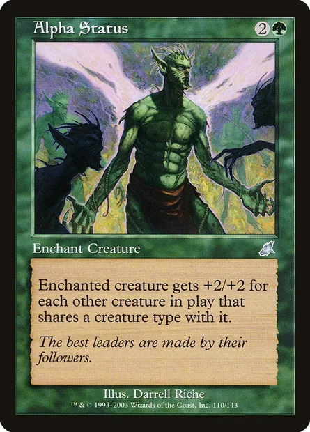 Alpha Status, Magic card SCG 110 — Scourge set