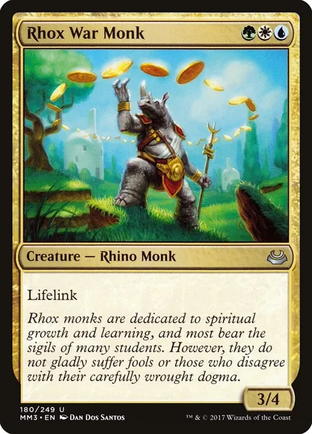 Rhox War Monk, Magic card MM3 180 — Modern Masters 2017 set