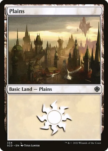 Plaine, carte Magic SCD 334 — extension Starter Commander Decks