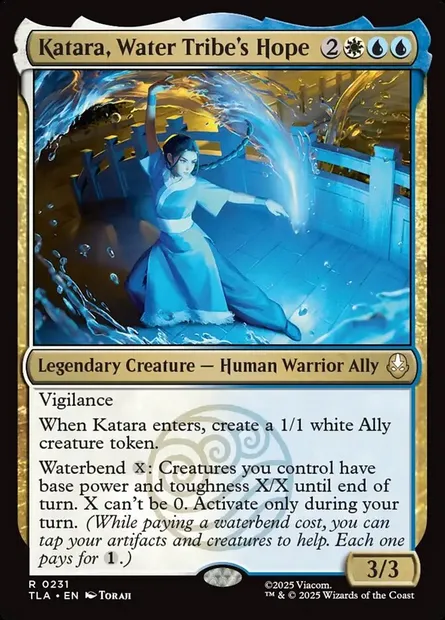 Katara, Water Tribe's Hope, Magic card TLA 231 — Avatar: The Last Airbender set