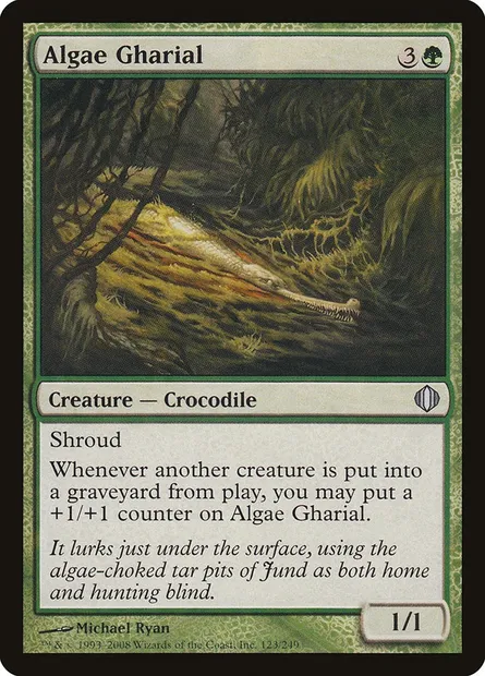 Algae Gharial, Magic card ALA 123 — Shards of Alara set