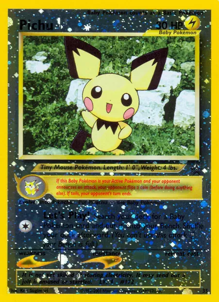 Pichu, Pokémon card WP 35 — Wizards Black Star Promos set