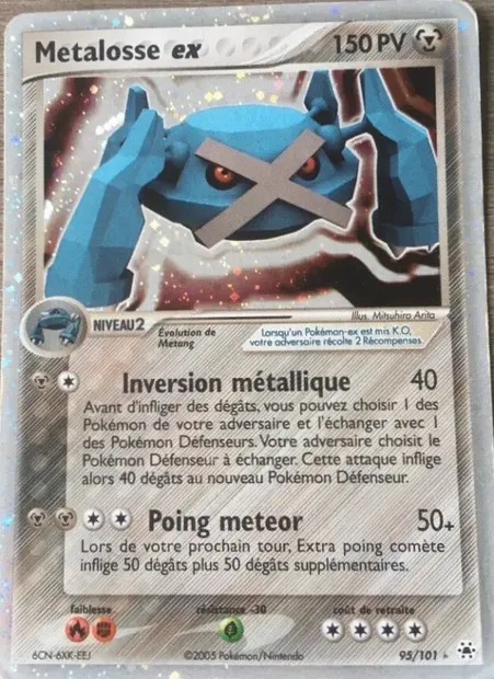 Metalosse ex, carte Pokémon HL 95 — extension EX Légendes Oubliées