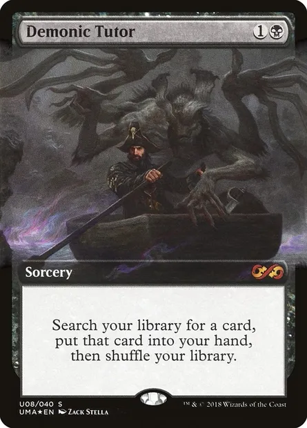 Demonic Tutor, Magic card PUMA U8 — Ultimate Box Topper set