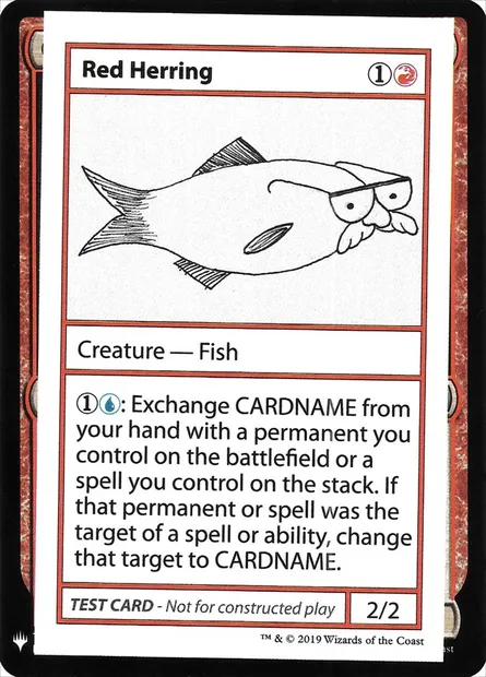 Red Herring, Magic card CMB1 62 — Mystery Booster Playtest Cards 2019 set