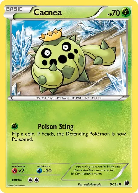 Cacnea, Pokémon card PLF 9 — Plasma Freeze set