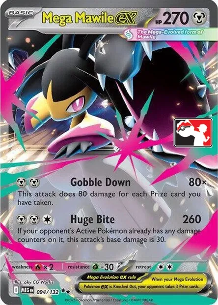 Mega Mawile ex, Pokémon card PPS 094-2 — Play! Pokémon Prize Pack Series set