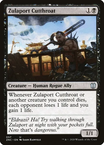 Zulaport Cutthroat, Magic card ZNC 57 — Zendikar Rising Commander set