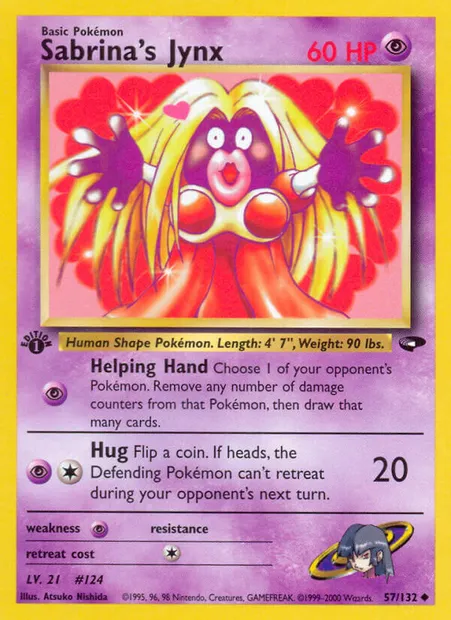 Sabrina's Jynx, carte Pokémon GC 57 — extension Gym Challenge