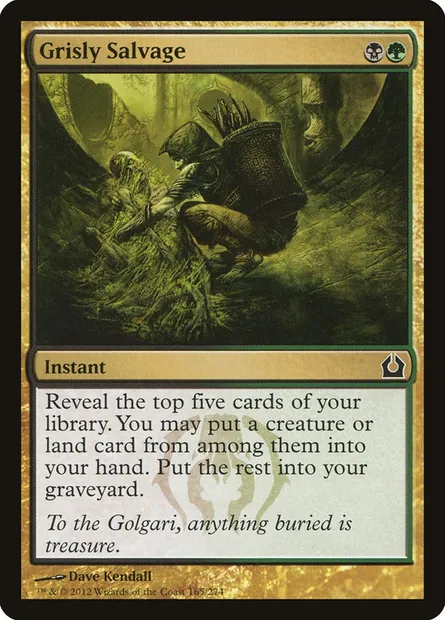 Grisly Salvage, Magic card RTR 165 — Return to Ravnica set