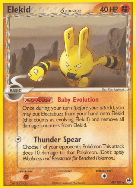 Elekid δ, Pokémon card DF 48 — Dragon Frontiers set