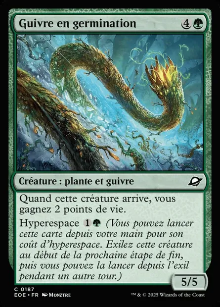 Guivre en germination, carte Magic EOE 187 — extension Edge of Eternities