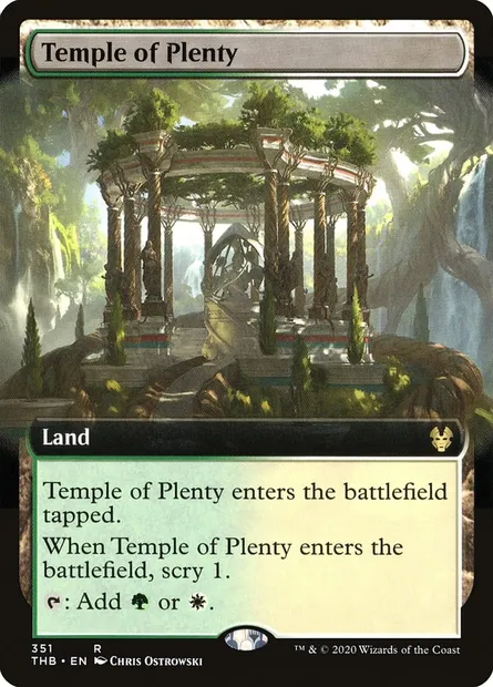 Temple de la profusion, carte Magic THB 351 — extension Theros Beyond Death