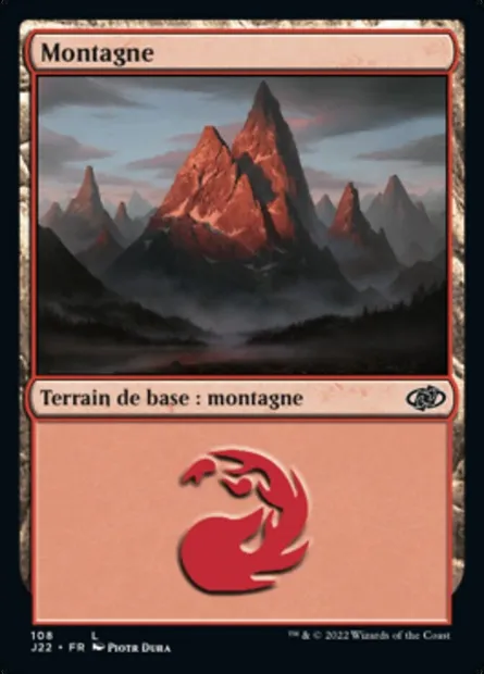 Montagne, carte Magic J22 108 — extension Jumpstart 2022